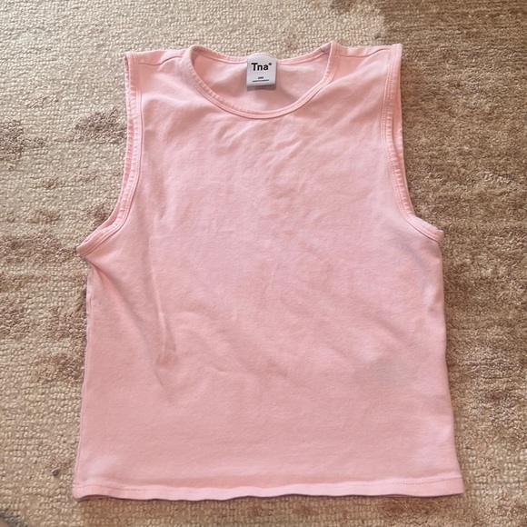 TNA Tops - TNA light pink muscle crop xxs
